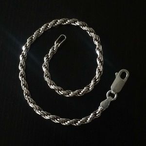 Minimalist sterling silver bracelet